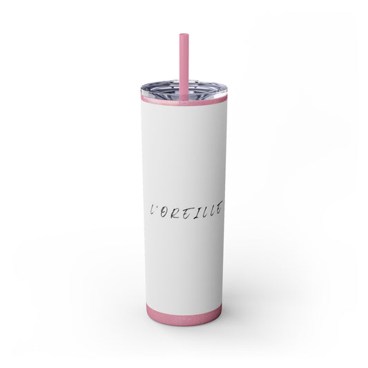 Skinny Tumbler with Straw, 20oz